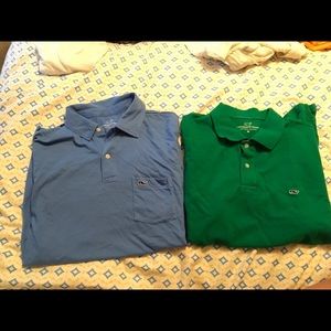 2 Men’s medium vineyard vines polo shirts